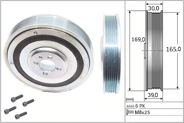 SCHAEFFLER INA Remskive, krumtapaksel 544008020 for VAUXHALL LANCIA FIAT GENERAL MOTORS