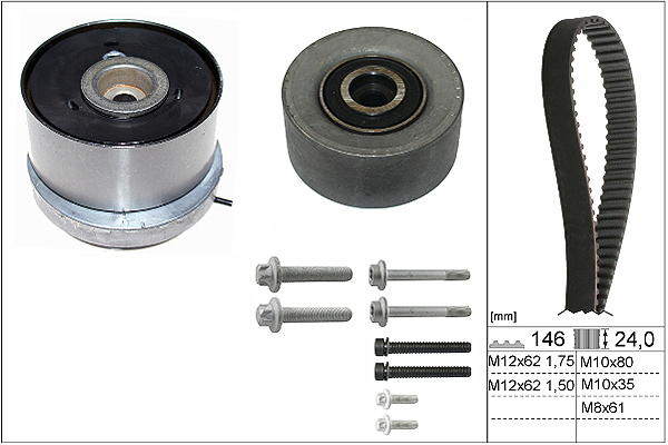 SCHAEFFLER INA Tandremssæt 530072410 for VAUXHALL OPEL BUICK (SGM) FIAT CHEVROLET (SGM) ALFA ROMEO GENERAL MOTORS