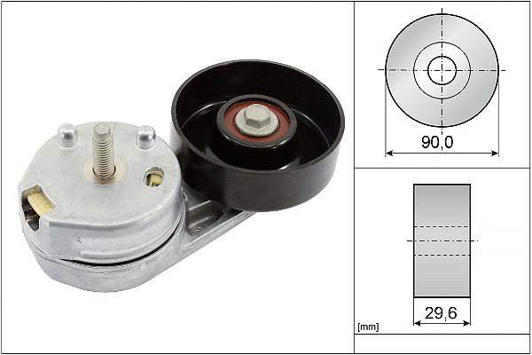 SCHAEFFLER INA Remstrammer, kilerem 534035810 for JAGUAR LAND ROVER