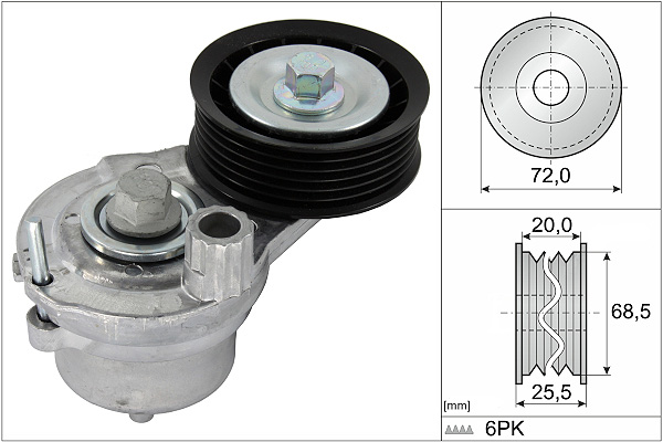 SCHAEFFLER INA Remstrammer, kilerem 534070310 for VAUXHALL CHEVROLET