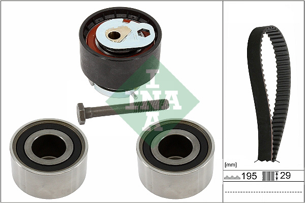 SCHAEFFLER INA Tandremssæt 530093310 for LAND ROVER JAGUAR