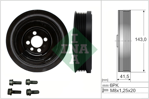 SCHAEFFLER INA Remskive, krumtapaksel 544018220 for VW
