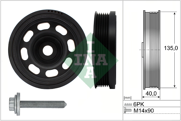 SCHAEFFLER INA Remskive, krumtapaksel 544018420 for SKODA