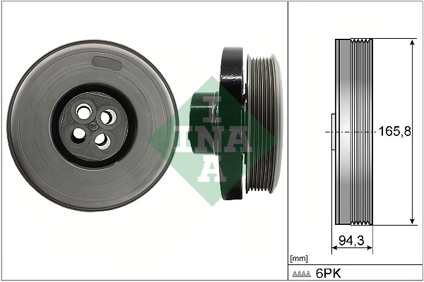 SCHAEFFLER INA Remskive, krumtapaksel 544060210 for MERCEDES-BENZ