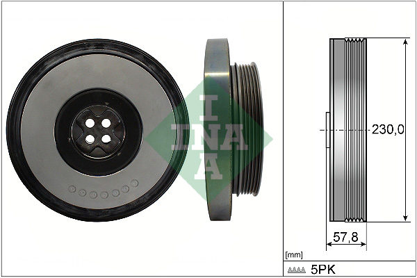 SCHAEFFLER INA Remskive, krumtapaksel 544060510 for MERCEDES-BENZ