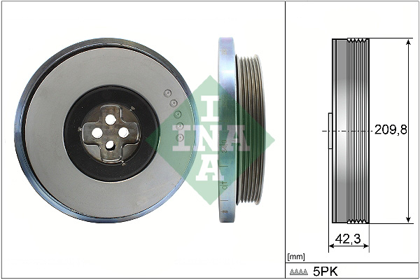 SCHAEFFLER INA Remskive, krumtapaksel 544060610 for MERCEDES-BENZ