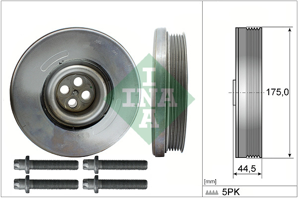 SCHAEFFLER INA Remskive, krumtapaksel 544060420 for MERCEDES-BENZ