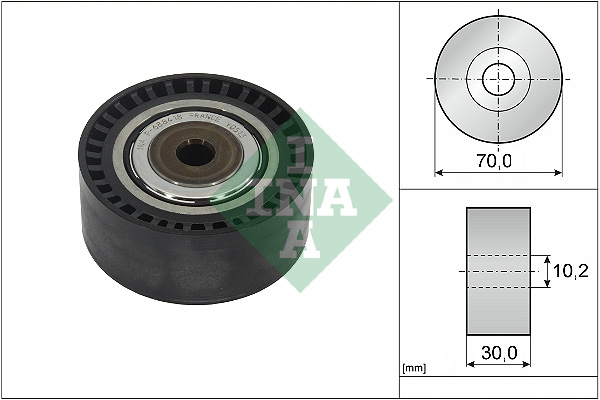 SCHAEFFLER INA Medløberhjul, multi-V-rem 532114610 for MERCEDES-BENZ