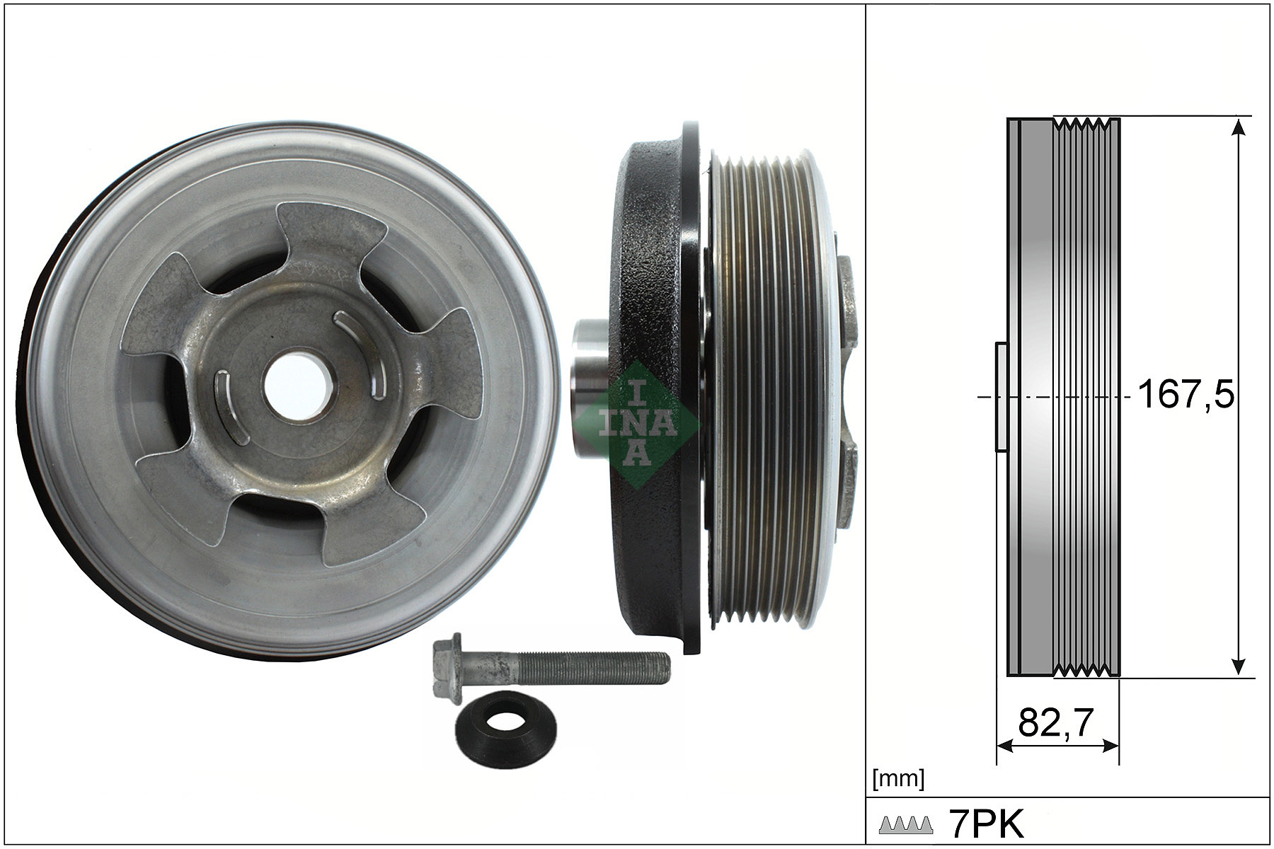 SCHAEFFLER INA Remskive, krumtapaksel 544060120 for MERCEDES-BENZ