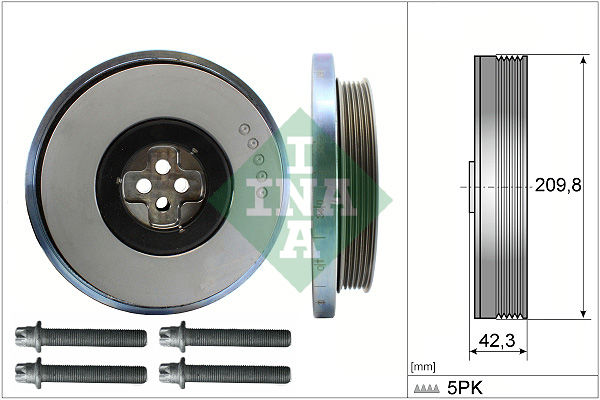 SCHAEFFLER INA Remskive, krumtapaksel 544060620 for MERCEDES-BENZ