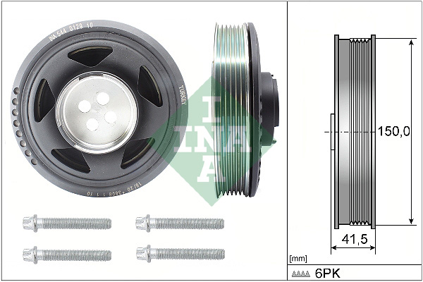 SCHAEFFLER INA Remskive, krumtapaksel 544012920 for MINI BMW