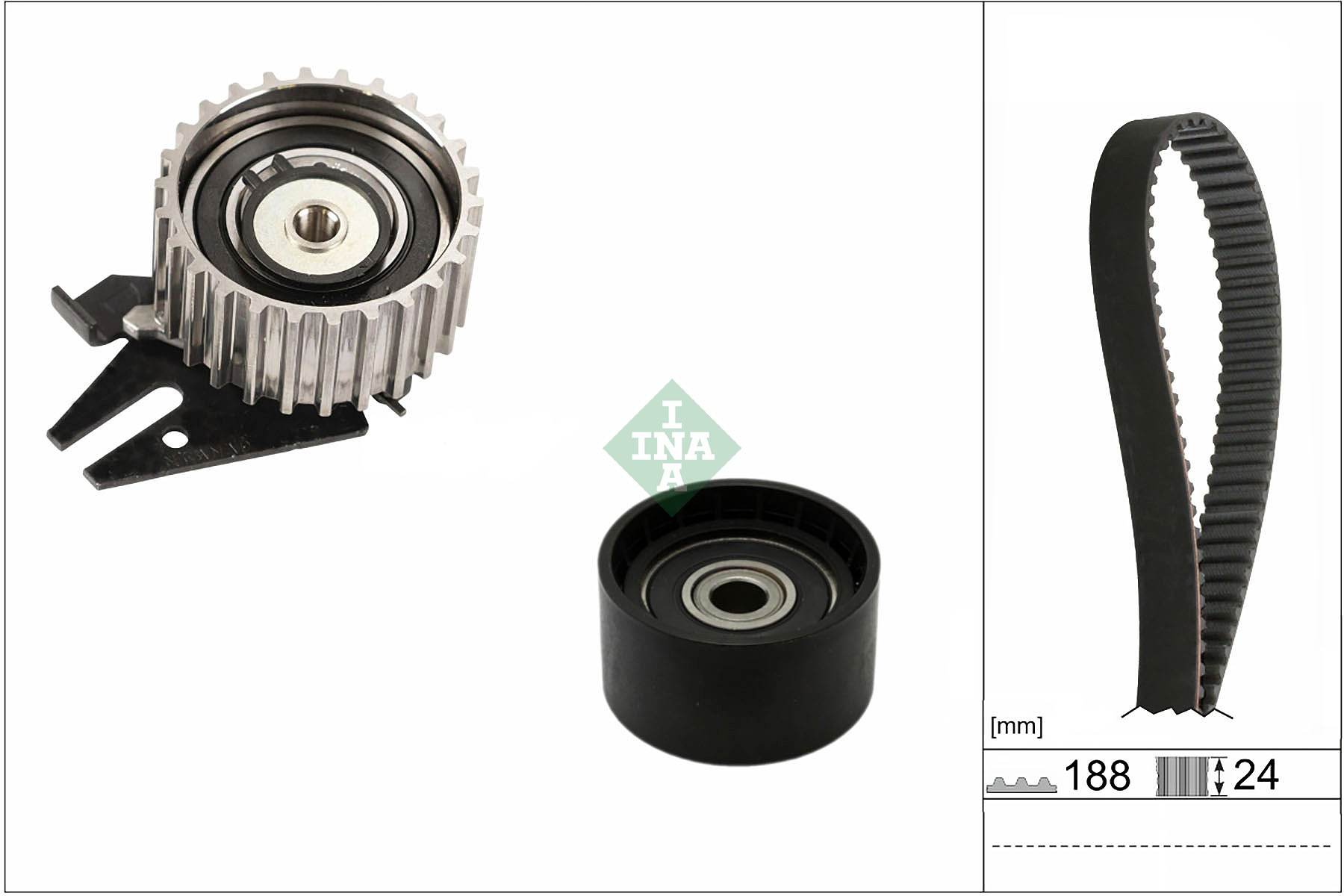 SCHAEFFLER INA Tandremssæt 530096810 for JEEP FIAT