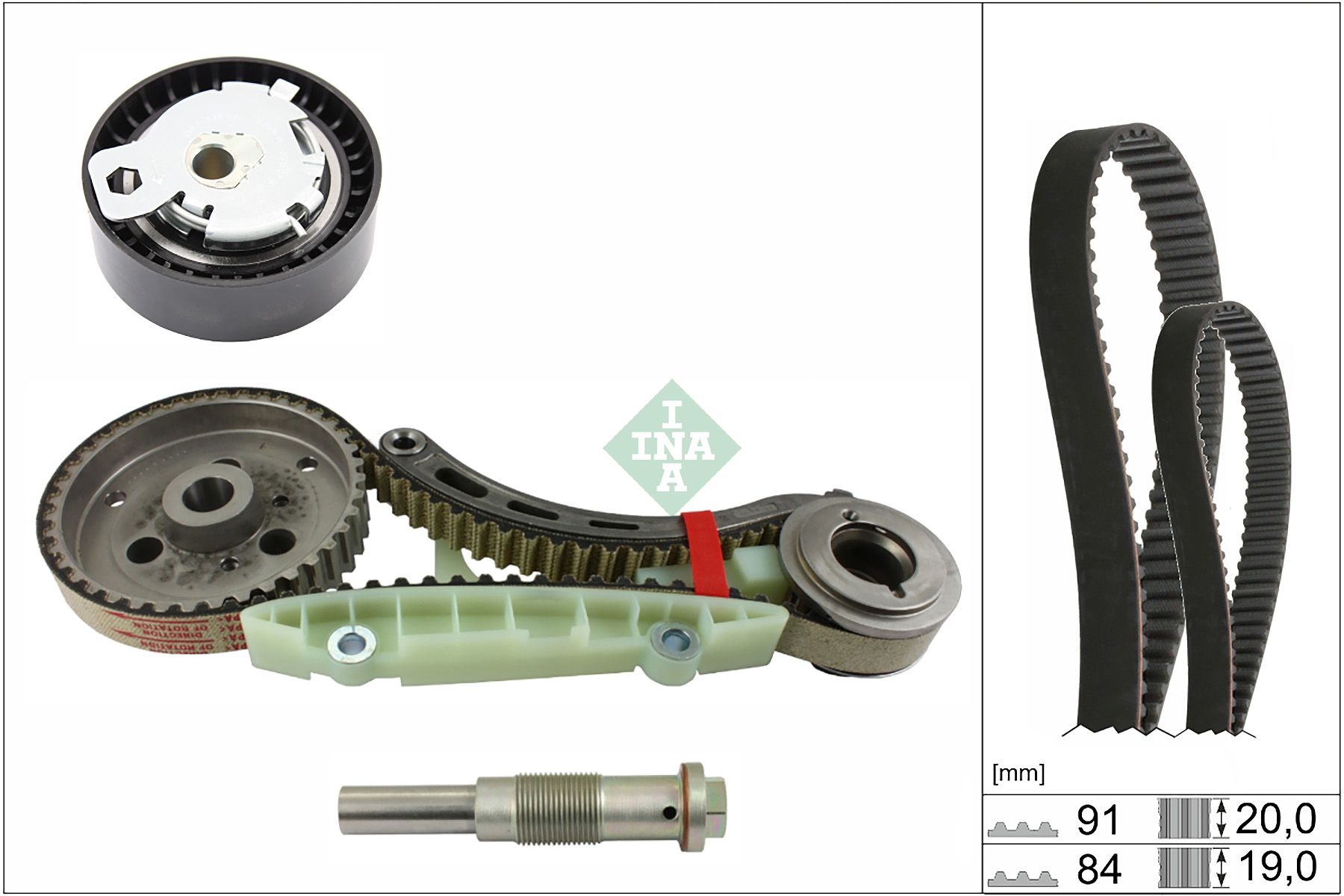SCHAEFFLER INA Tandremssæt 530095011 for FORD