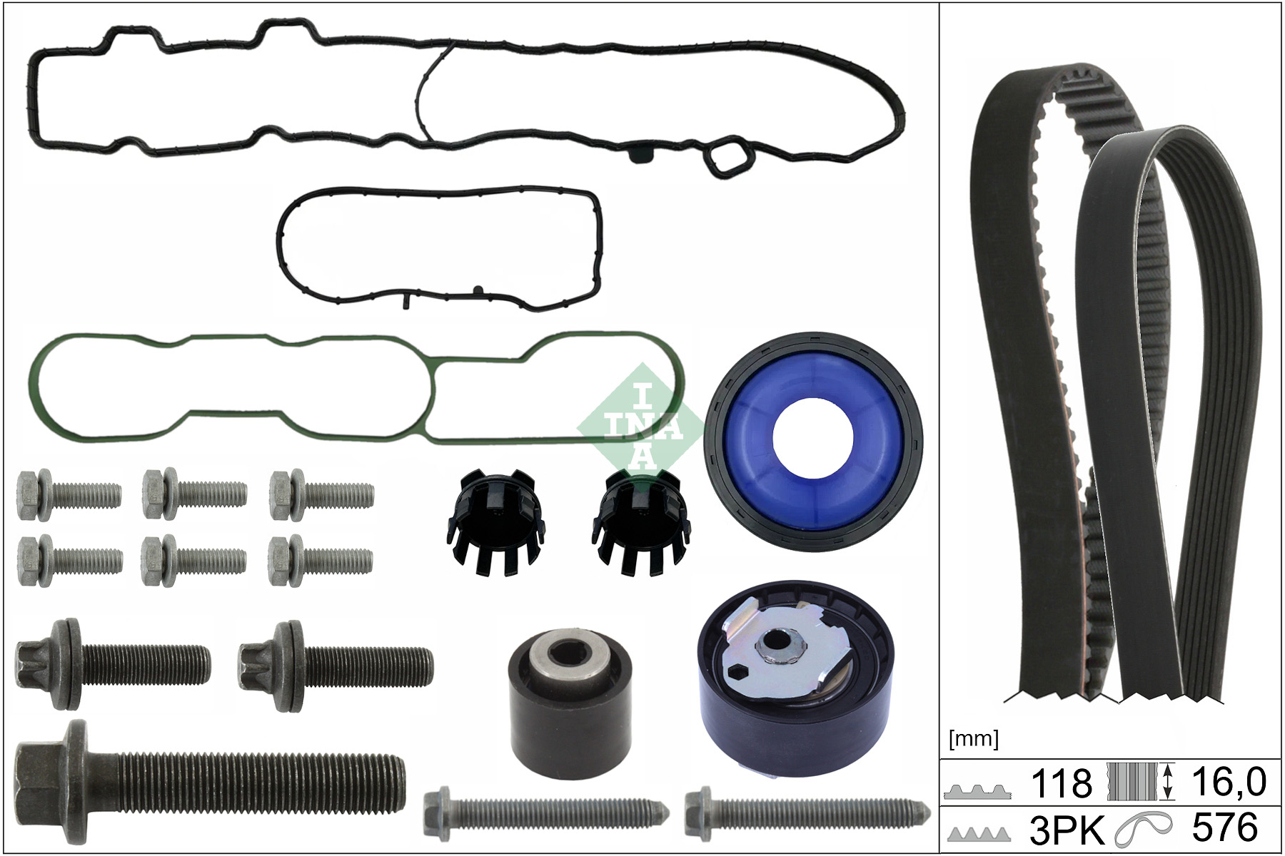 SCHAEFFLER INA Tandremssæt 530085211 for DS PEUGEOT