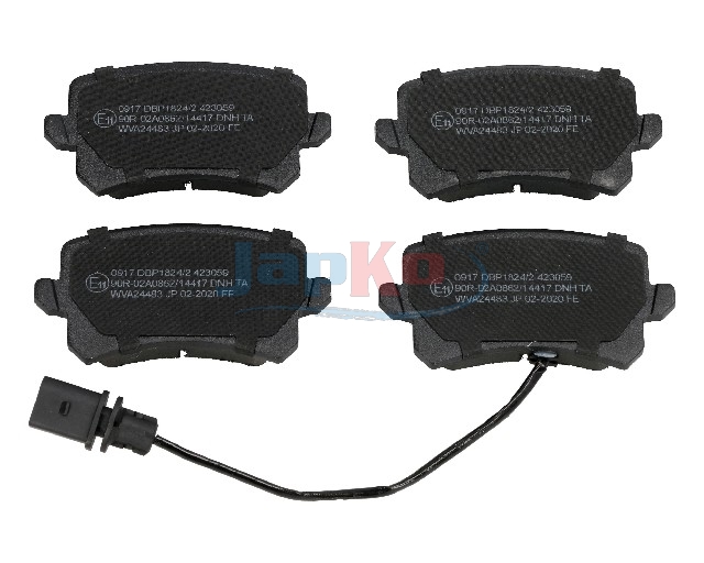 JAPKO Bremseklodser 510917 bagaksel for VW