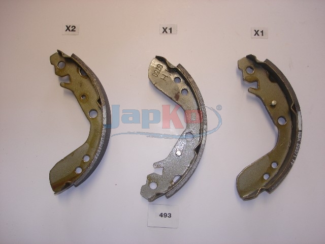 JAPKO Bremsebakkesæt 55493 bagaksel for HONDA