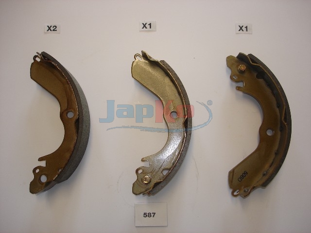 JAPKO Bremsebakkesæt 55587 bagaksel for MITSUBISHI