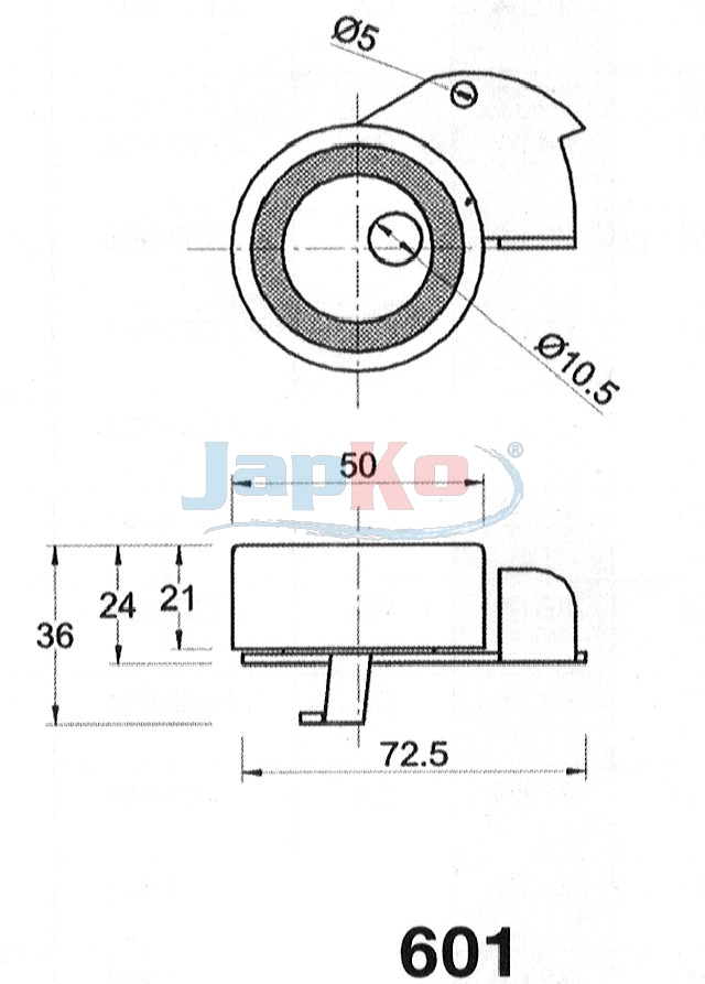 JAPKO Remstrammer, tandrem 45601 for MITSUBISHI