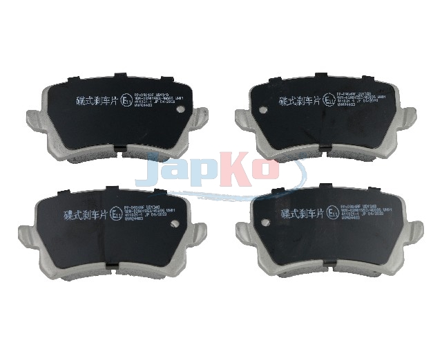 JAPKO Bremseklodser 510904 bagaksel for HAVAL GREAT WALL JAC CHANGAN VW SEAT