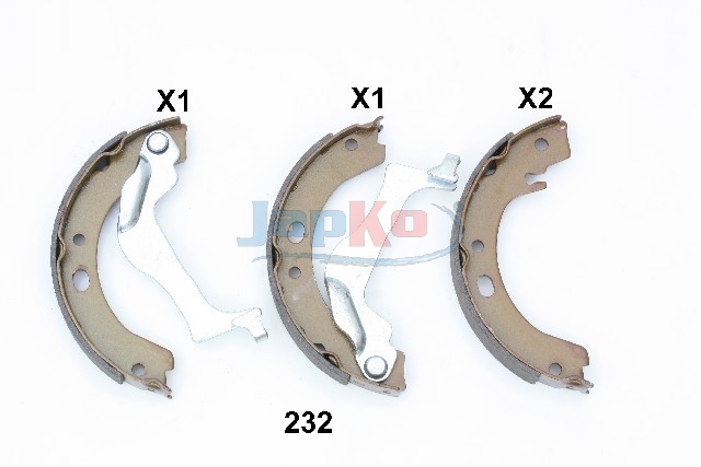 JAPKO Bremsebakkesæt 55232 bag for TOYOTA