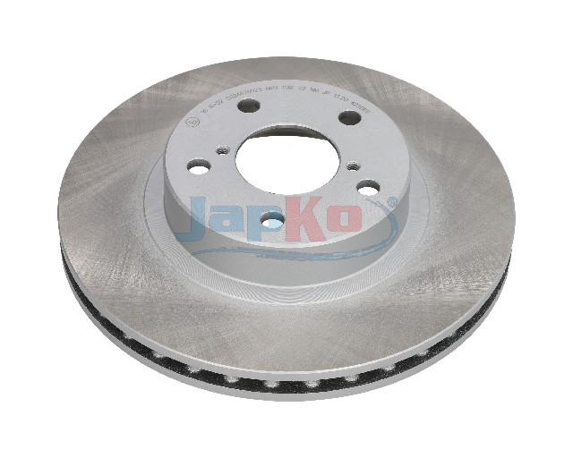 JAPKO Bremseskive 60706c foraksel ventileret 260mm 24mm for SUBARU