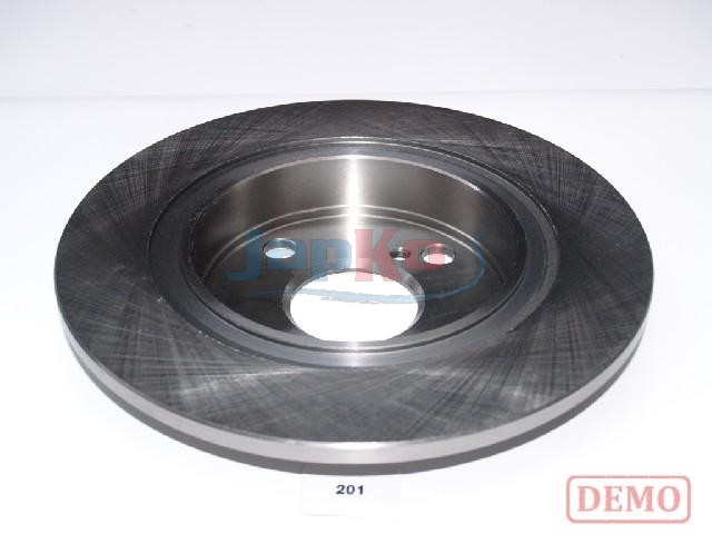 JAPKO Bremseskive 61201c bagaksel fuld 242mm 9mm for TOYOTA