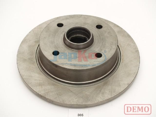 JAPKO Bremseskive 61305c bagaksel fuld 254mm 10mm for MAZDA