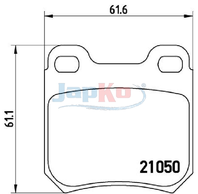 JAPKO Bremseklodser 510404 bagaksel for OPEL CHEVROLET