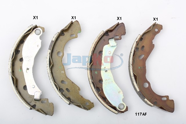 JAPKO Bremsebakkesæt 55117 bagaksel for NISSAN RENAULT DACIA HYUNDAI