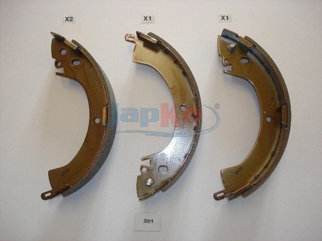 JAPKO Bremsebakkesæt 55501 bagaksel for MITSUBISHI