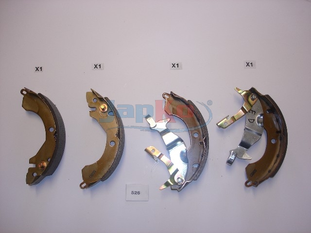 JAPKO Bremsebakkesæt 55526 bagaksel for PROTON MITSUBISHI HYUNDAI