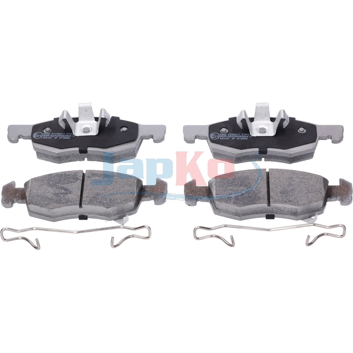 JAPKO Bremseklodser 500090 foraksel for VAUXHALL