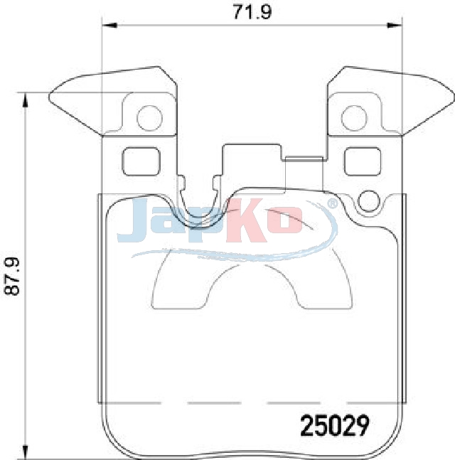 JAPKO Bremseklodser 510101 bagaksel for BMW