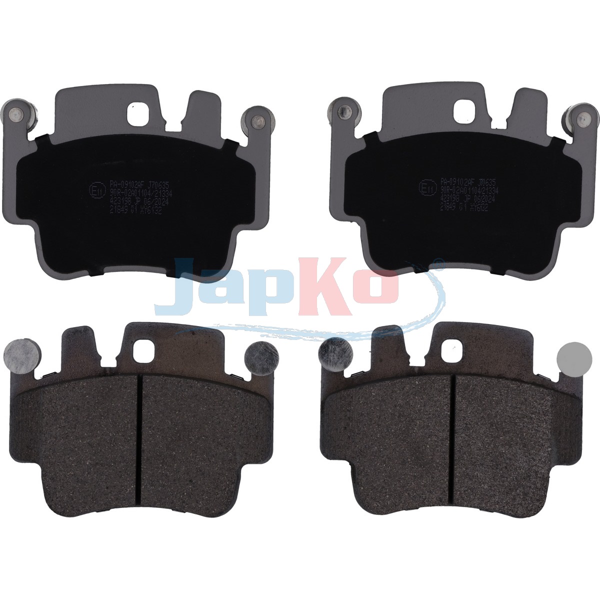 JAPKO Bremseklodser 5009102 foraksel for PORSCHE