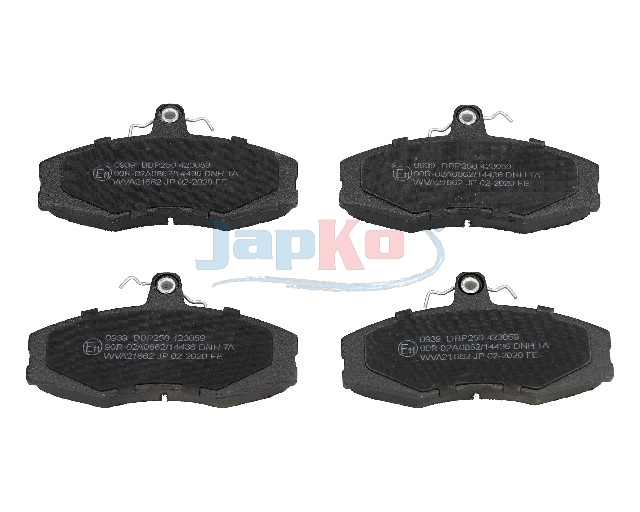 JAPKO Bremseklodser 500939 foraksel for FORD SKODA VW