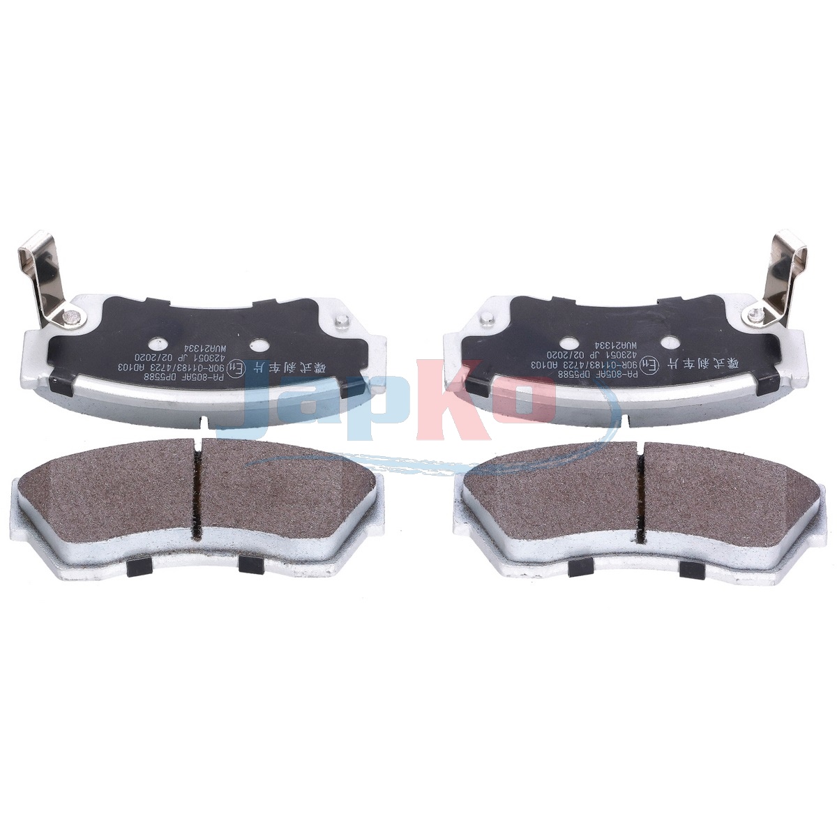 JAPKO Bremseklodser 50805 foraksel for HONDA CHEVROLET SUZUKI