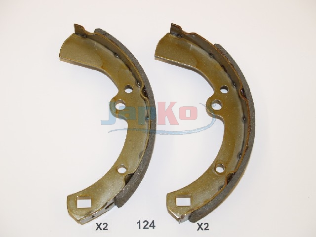 JAPKO Bremsebakkesæt 55124 bagaksel for NISSAN