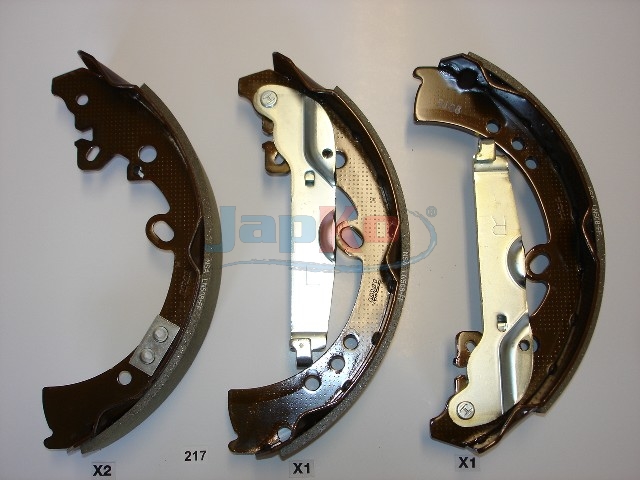 JAPKO Bremsebakkesæt 55217 bagaksel for MAHINDRA TOYOTA