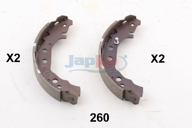 JAPKO Bremsebakkesæt 55260 bagaksel for TOYOTA