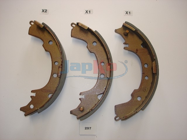 JAPKO Bremsebakkesæt 55297 bagaksel for TOYOTA DAIHATSU MAZDA