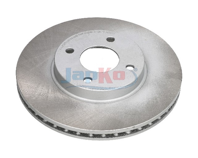JAPKO Bremseskive 60155c foraksel ventileret 260mm 22mm for NISSAN