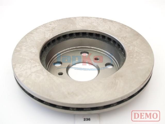 JAPKO Bremseskive 60236c foraksel ventileret 243mm 22mm for TOYOTA