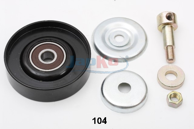 JAPKO Medløberhjul, multi-V-rem 129104 for NISSAN