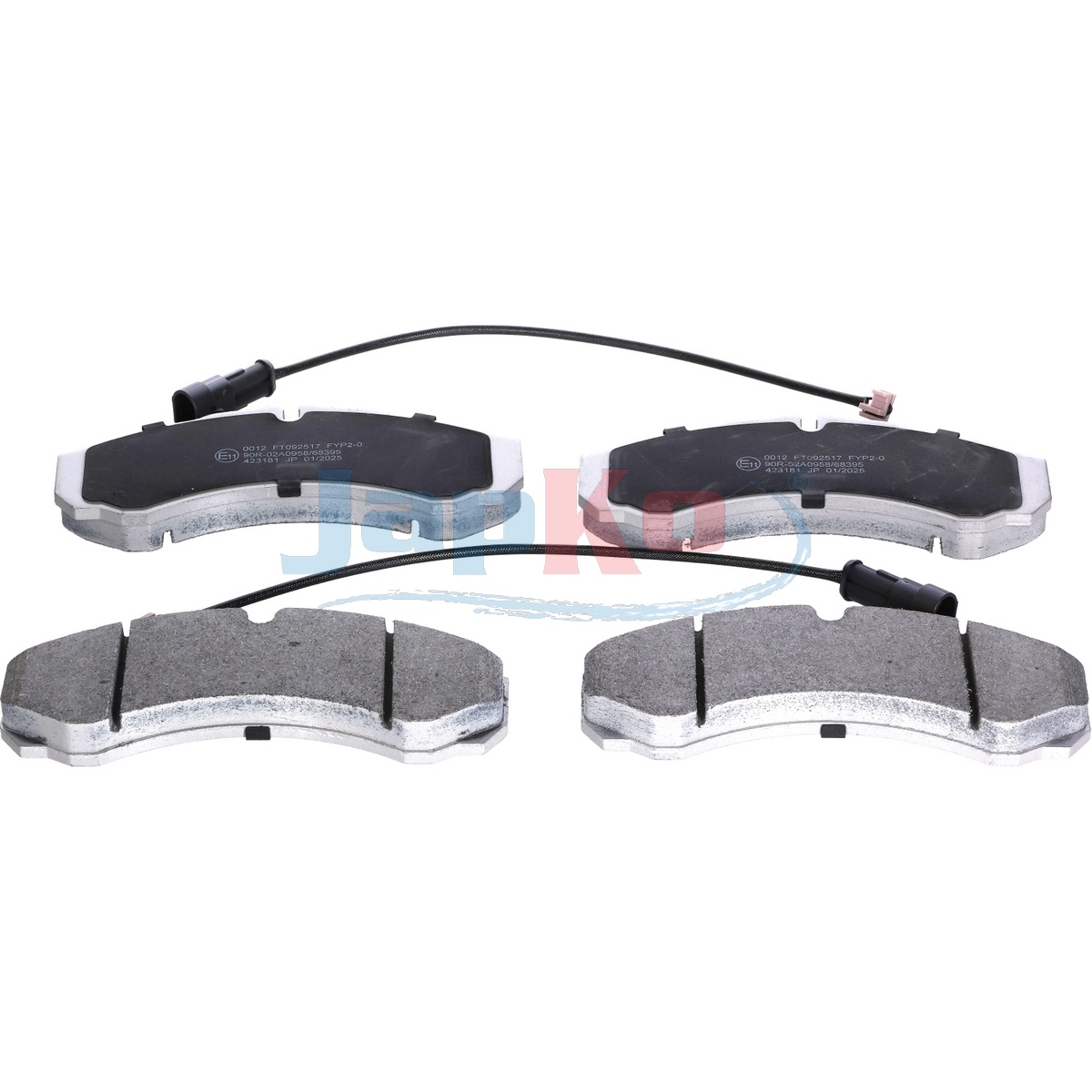JAPKO Bremseklodser 500012 foraksel for IVECO