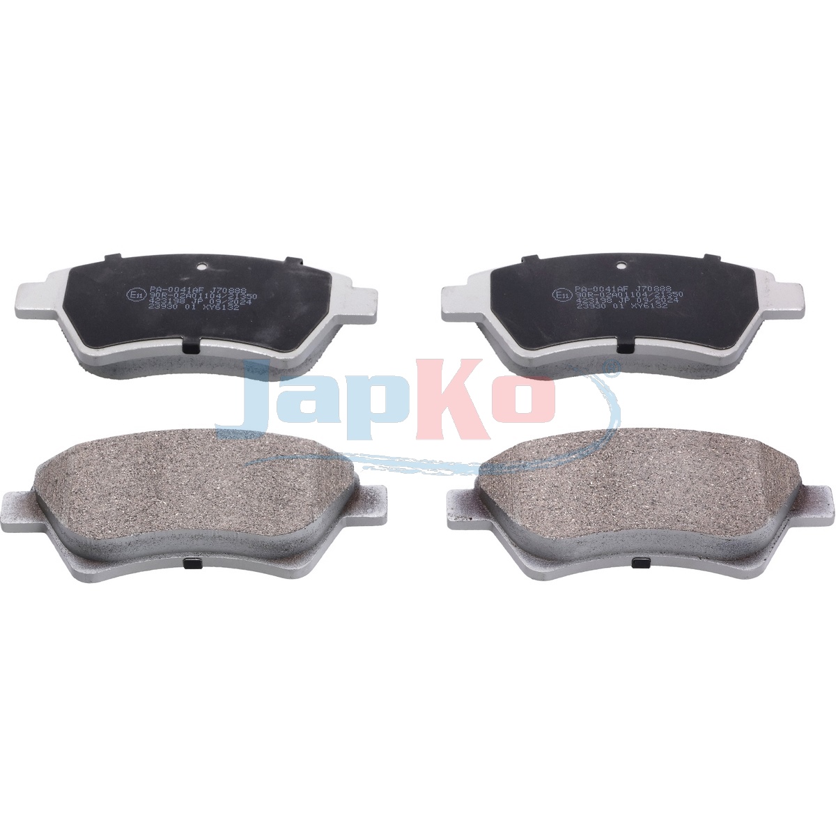 JAPKO Bremseklodser 500041 foraksel for RENAULT