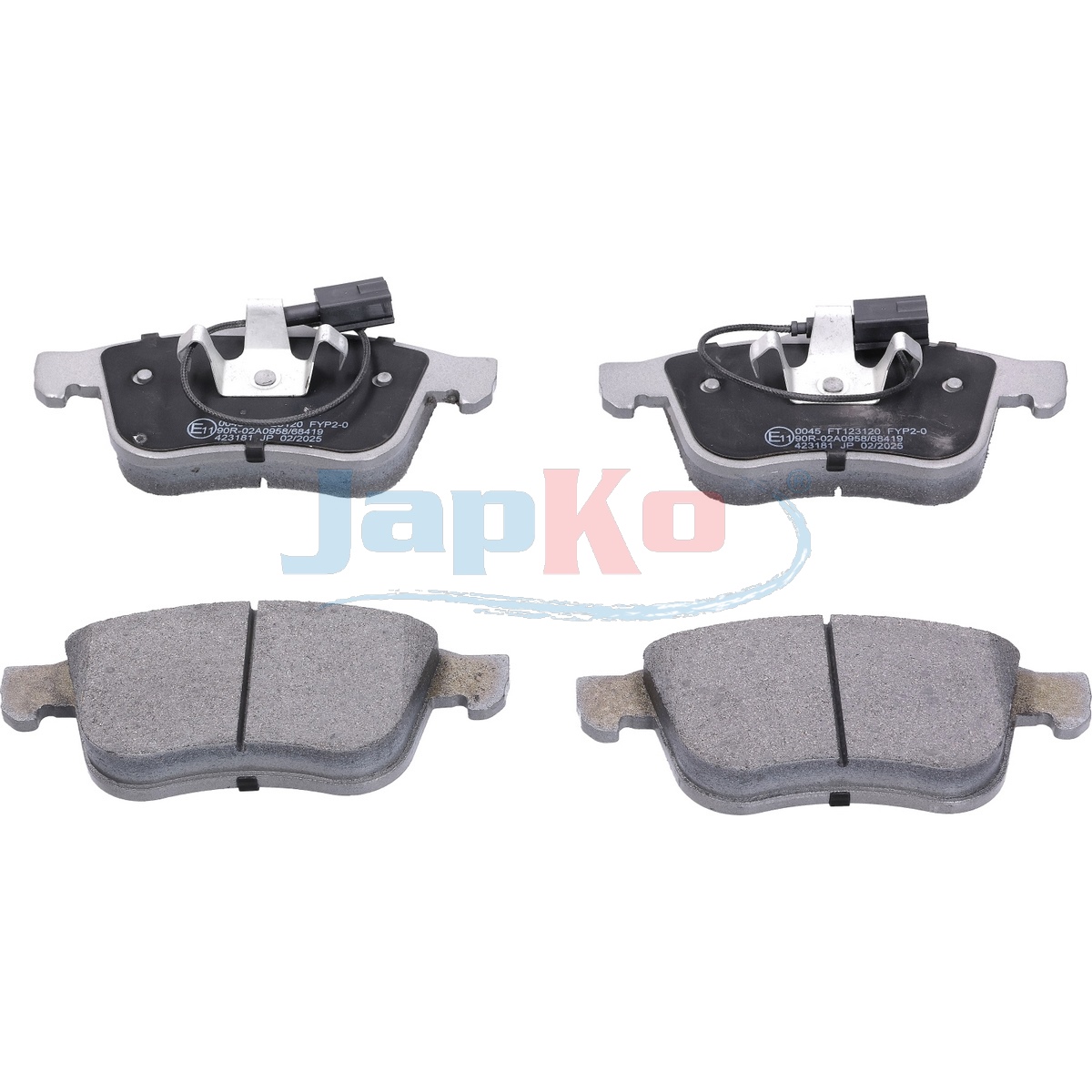 JAPKO Bremseklodser 500045 foraksel for ALFA ROMEO