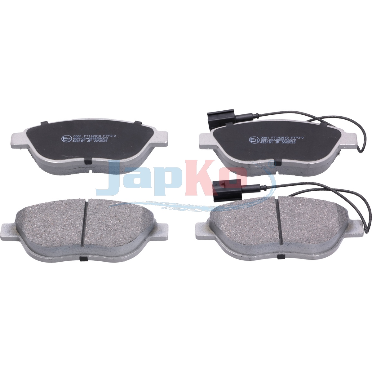 JAPKO Bremseklodser 500061 foraksel for OPEL FIAT LANCIA VAUXHALL