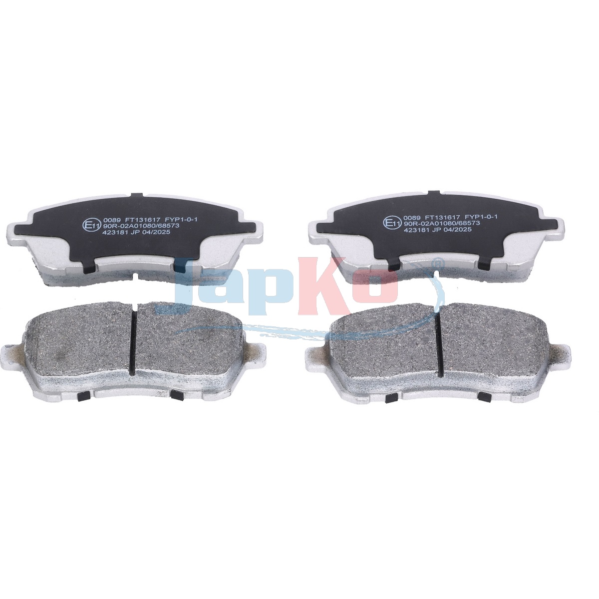 JAPKO Bremseklodser 500089 foraksel for FORD MAZDA FORD USA DAIHATSU TOYOTA SUZUKI