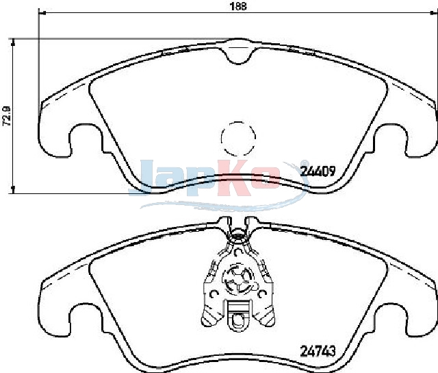JAPKO Bremseklodser 500309 for FORD