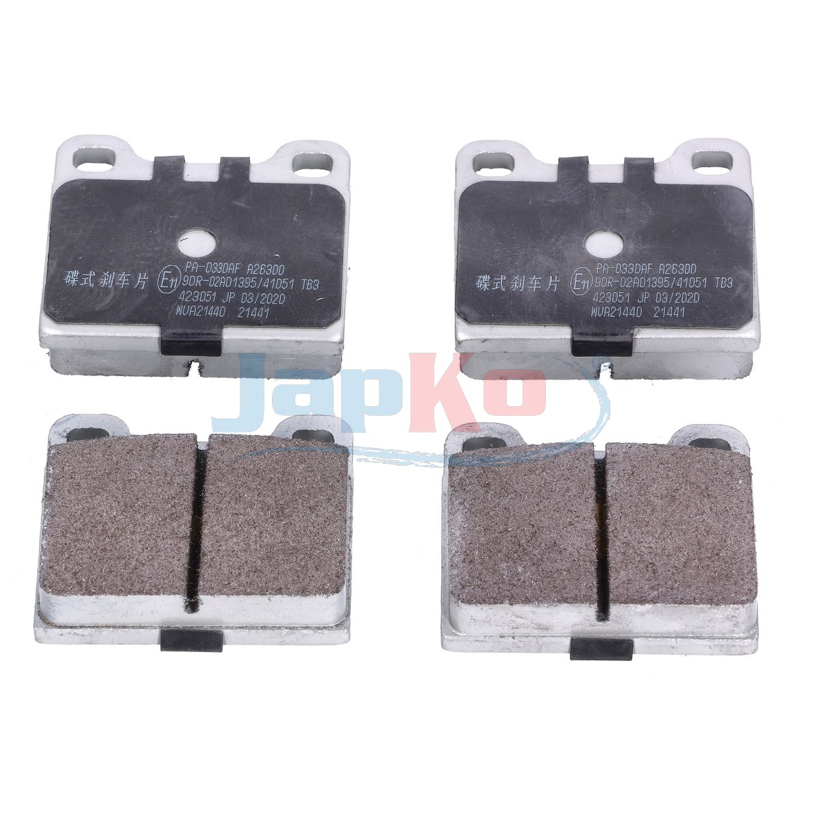 JAPKO Bremseklodser 500330 for VOLVO PEUGEOT FORD SAAB OPEL TALBOT BMW ALFA ROMEO GENERAL MOTORS MERCEDES-BENZ AUDI PORSCHE VW